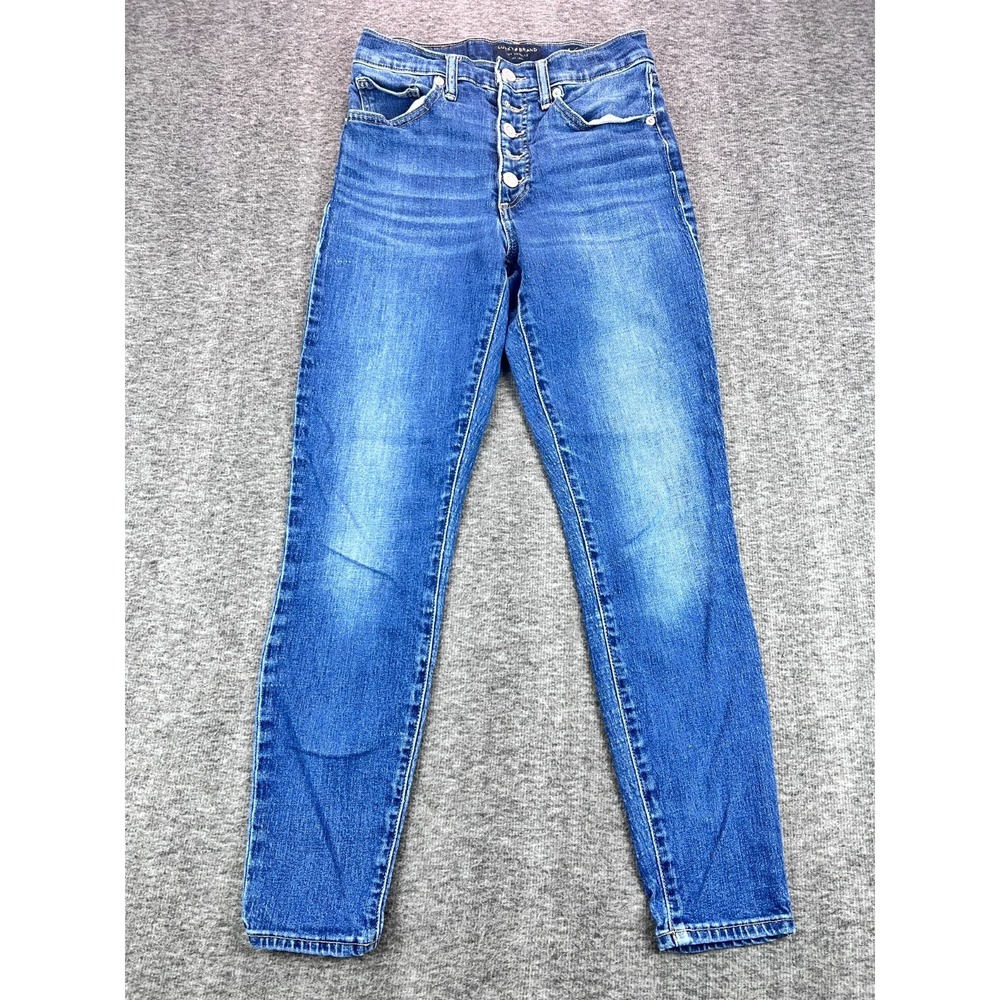 Lucky Brand Blue Dark Wash High-Rise Bridgette Skinny Denim Jeans Women's‎ 4/27